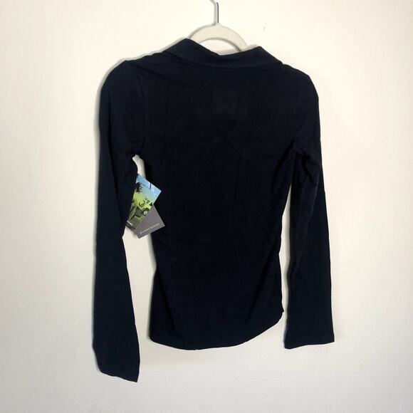 NWT Carve Designs Black Long Sleeve Bamboo XS Zip Up - Picture 7 of 9